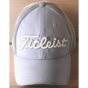 Titleist A-Flex Golf Summit Club 1912 Fitted Mesh Cap M/L Embroidered Hat Grey